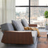 Long Horn Deluxe Excess Sofa Bed with Armrests / 245x114cm